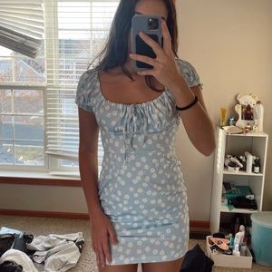 Beginning Boutique Blue Floral Mini Dress